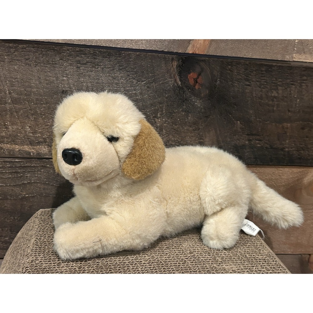 FAO Schwarz Golden Retriever Puppy Dog Stuffed Animal 13" Plush‎